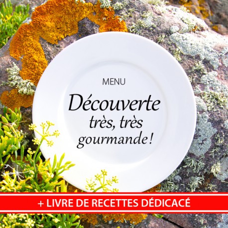 MENU "DÉCOUVERTE TRÈS, TRÈS GOURMANDE" pour 2 personnes & Livre de Recettes de Nathalie