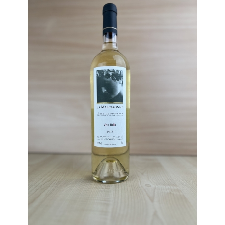 2019 AOP Côtes de Provence blanc "Vita Bella" châteaux la mascaronne (vin biologique)