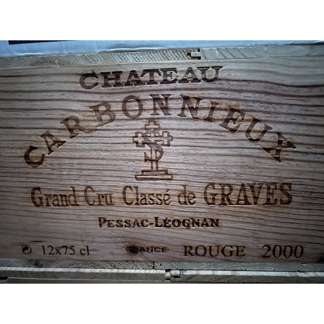 Lot de 6 bouteilles AOC Pessac-Léognan "Château Carbonnieux" rouge 2000