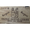 Lot 6 Bts 1996 AOC Margaux Château Prieuré-Lichine 4ème Cru Classé