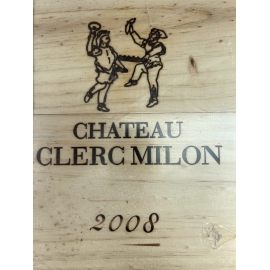 Lot de 3 bouteilles 2008 AOC Pauillac "Château Clerc Milon" 5ème Cru Classé
