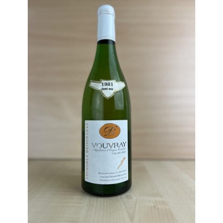 AOC Vouvray demi-sec Domaine Brisebarre 1981