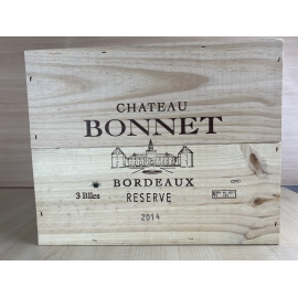 Coffret 3 Bts AOC Bordeaux Reserve Château Bonnet 2014
