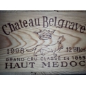 Lot de 6 Bts 1998 AOC Haut-Médoc Chateaux Belgrave