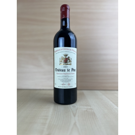 2003 AOC Bordeaux Côtes de Francs "Château du Puy" (vin biologique)