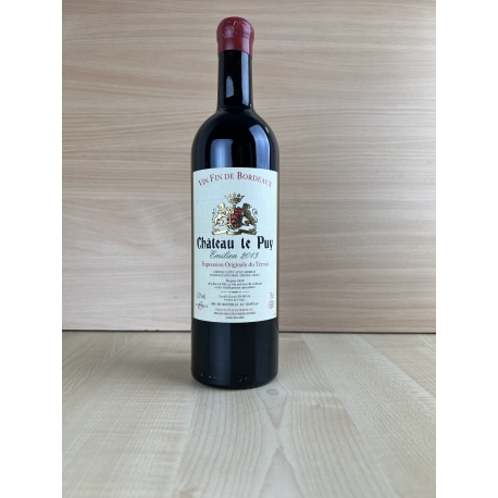 2013 AOC Bordeaux Côtes de Francs "Château du Puy" (vin biologique)