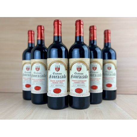 Lot de 6 Bts Saint-Emilion grand cru Château Fonrazade 2005