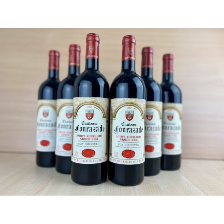 Lot de 6 Bts Saint-Emilion Grand cru Château Fonrazade 2001