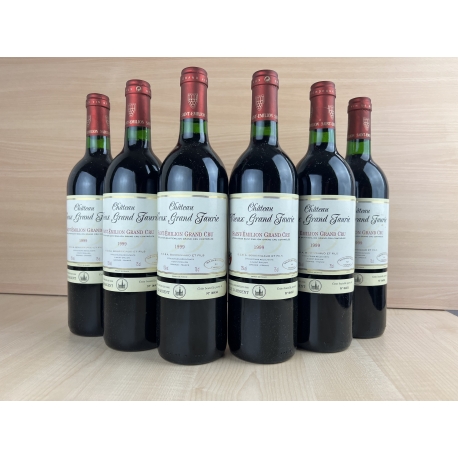 lot de 6 Bts AOC Saint-Emilion Grand cru Château Vieux Grand Faurie 1999