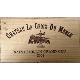 Coffret de 6 Bts Saint-Emilion Château Croix du Merle 2001