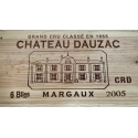 Coffret de 6 bts 2005 AOC Margaux Château Dauzac 5ème Cru Classé