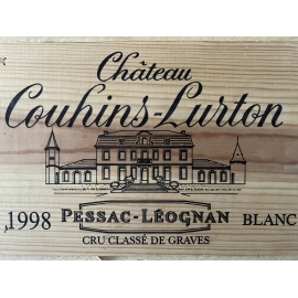Lot de 3 bts AOC Pessac-Léognan "Château Couhins-Lurton" blanc 1998