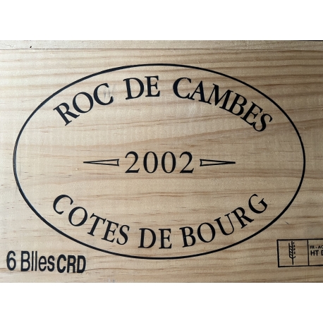 Lot de 3 Bts 2002 AOC Côtes de Bourg "Roc de Cambes"