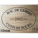 2002 AOC Côtes de Bourg "châteaux Roc de Cambes"