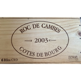 Lot de 3 Bts 2003 AOC Côtes de Bourg "châteaux Roc de Cambes"